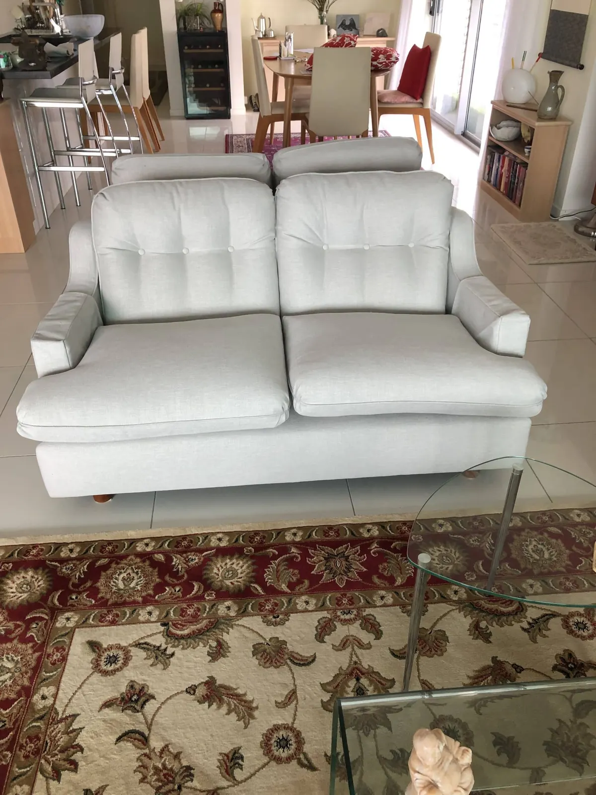 2 seater couch reupholstered, Burleigh